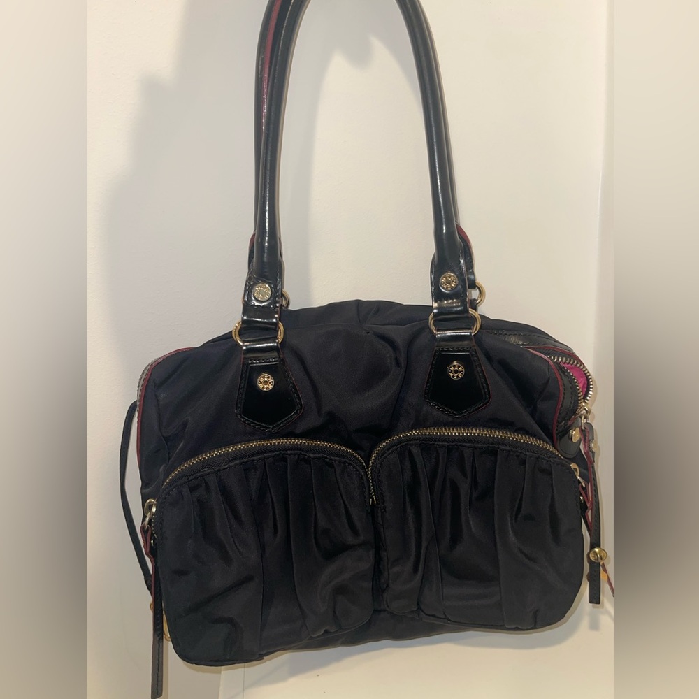 MZ Wallace NY Nylon Leather Satchel Shoulder Handbag